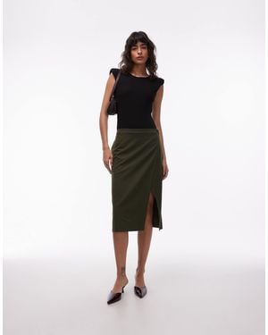 ASOS Awkward Length Wrap Skirt - White