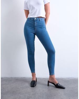 Topshop Hourglass Joni High Rise Super Skinny Jean - Blue