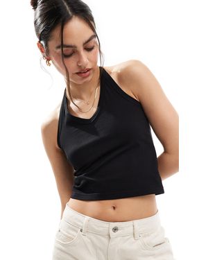 Threadbare Top à dos nu - Noir