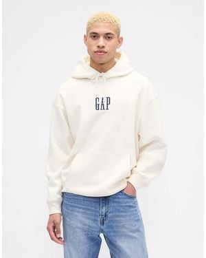 Gap Logo Over Head Hoodie - White