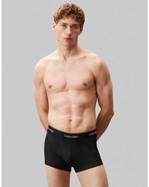 Calvin Klein Icon Cotton Stretch 3 Pack Trunk - Black