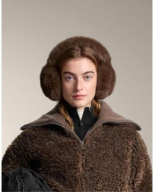 Oysho Faux Fur Style Ear Muffs - Brown