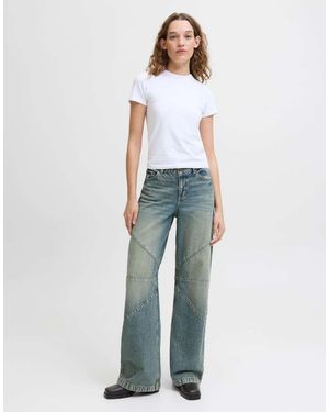 JJXX Wide-Fit Jeans - White
