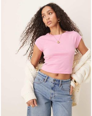 ASOS T-Shirt Baby Con Maniche Raglan - Rosa