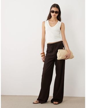 JDY Tall Loose Pants - White
