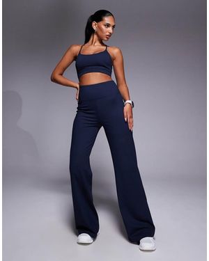 4505 Icon Soft Touch High Waist Wide Leg Dance Pant - Blue