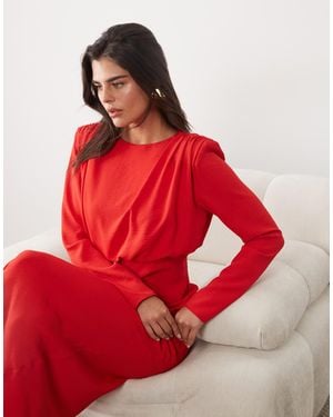 ASOS Modesty Batwing Maxi Dress - Red