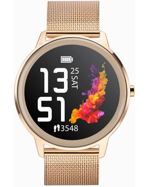 Sekonda Flex - montre pour femme à cadran lcd 44 mm et bracelet maille en acier inoxydable - Gris