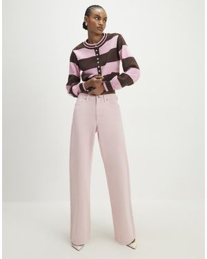 River Island Relaxed Straight Jeans - Pink