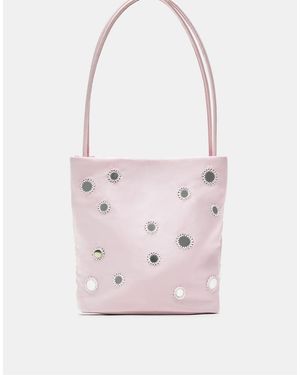 Pull&Bear Borsa Da Spalla Rosa Con Dettaglio A Specchio