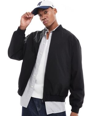 Jack & Jones Oversized Bomber Jacket - Black