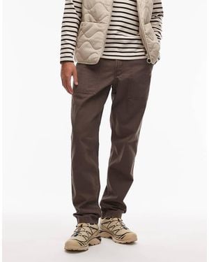 Timberland Zware Canvas Broek Met Ruime Zakken En Losse Pasvorm - Naturel