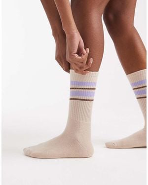 Vero Moda Geribbelde Sportsokken - Wit