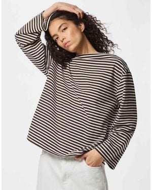 Pieces Long Sleeved Top - Grey