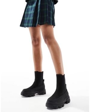 ONLY Chunky Sole Pull On Boots - Black