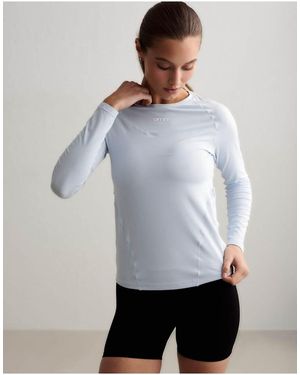 Aim'n Zachte Basic Top Met Lange Mouwen - Wit