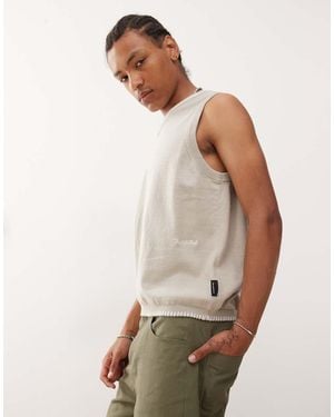 Prohibited Knitted Vest - Natural