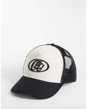 ASOS Trucker Cap With Embroidery - Black