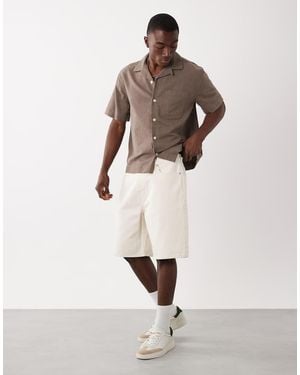 Abercrombie & Fitch baggy Denim Carpenter Jorts - White