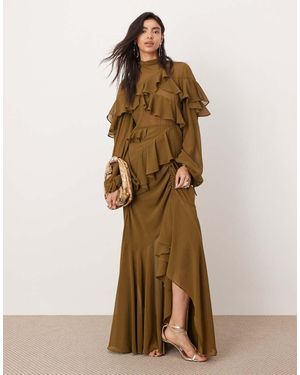 ASOS Vestito Lungo Asimmetrico - Neutro