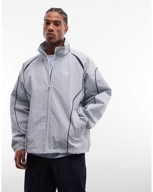 Obey Practice - coupe-vent à carreaux écossais - Gris