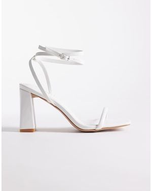SIMMI Simmi London Citra Block Heeled Sandals - White