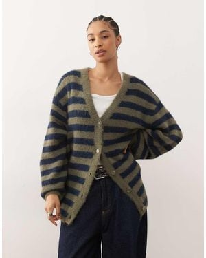 Monki Cárdigan Extragrande De - Verde