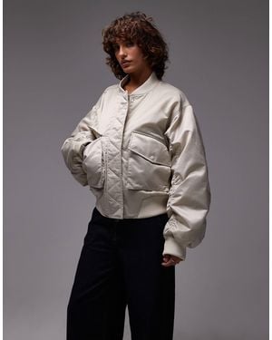 & Other Stories Relaxed Fit Bomber Jacket - Gray