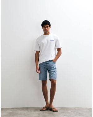 Only & Sons Regular Fit Denim Shorts - Blue