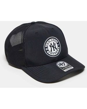 '47 Gorra De Camionero Negra Con Detalle De Los Ny Yankees Clean Up De - Azul