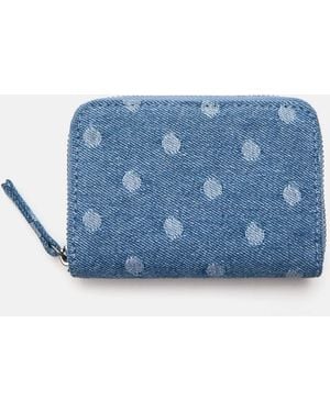 Pull&Bear – denim-geldbörse - Blau