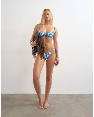 TOPSHOP Ibiza Thong Bikini Bottom - White