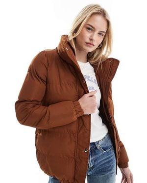Brave Soul Tall Slay Puffer Jacket - White