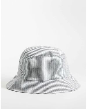 ASOS – gestreifter anglerhut - Weiß