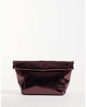 ASOS Roll Top Clutch Bag - Red