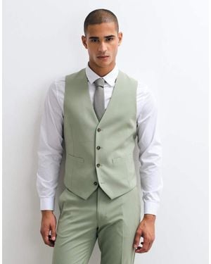 ASOS Slim Suit Waistcoat - Green