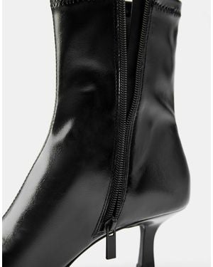 Pull&Bear Bottines peep-toe es - Noir