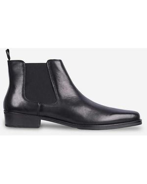 OFF THE HOOK Eastwood Leather Chelsea Boots - Black