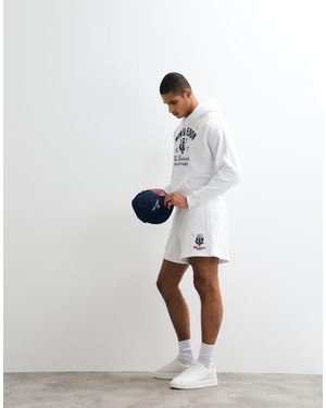 Polo Ralph Lauren Wimbledon Capsule Crest Print Logo Co-ord Shorts - White