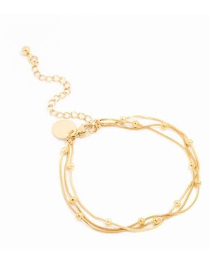 Lovisa Waterbestendige, Gelaagde Armband Van Roestvrij Staal - Metallic
