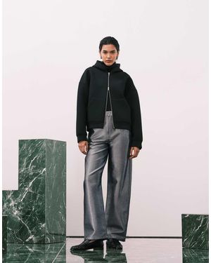 Calvin Klein Metallic Barrel Jeans - Grey