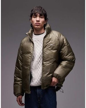 Obey Echo Puffer Jacket - Grey