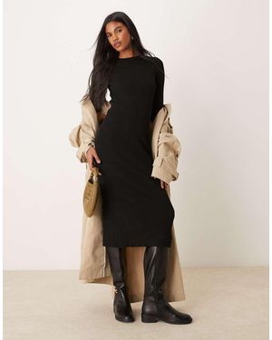 New Look Vestito Midi Girocollo - Nero
