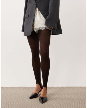 ASOS Collants à étriers chocolat - Noir