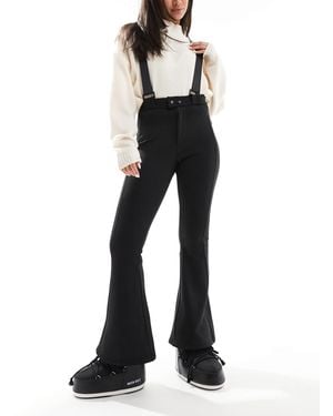 Threadbare Ski Wide Leg Pants With Braces - Black