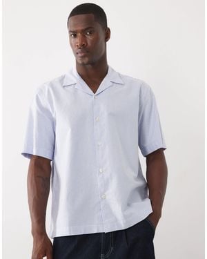 SELECTED 100% Cotton Short Sleeve Shirt - White