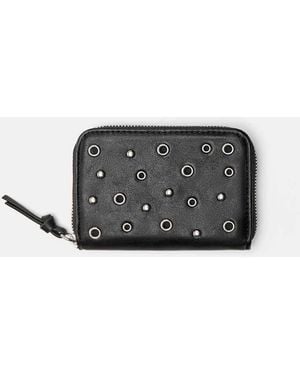 Pull&Bear Studded Wallet - Grey