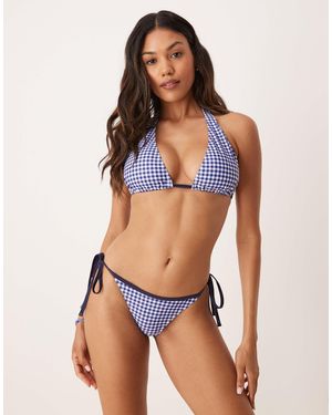 Peek & Beau Triangle Bikini Top - Blue
