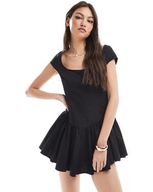 Monki – minikleid - Schwarz