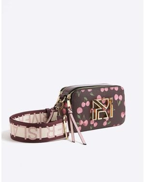 River Island Cherry Print Cross Body Bag - White